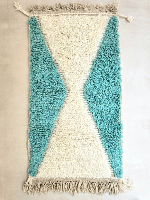 Custom-made, handcrafted Berber rug in pure wool, 150/250 cm – Aime Té, vloerkleden en tapijten