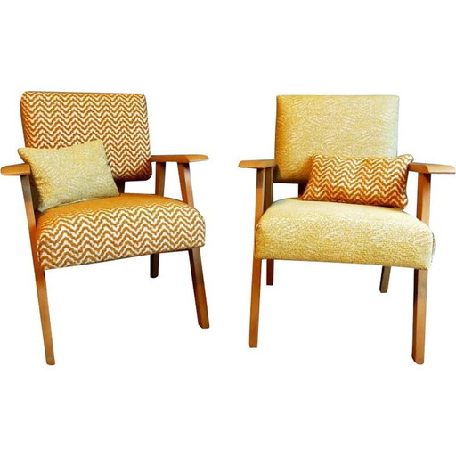 Paire de fauteuils scandinaves vintage, 1950