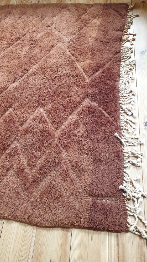 Image 1 of Tree of Colors Rich Brown Woolen Rug