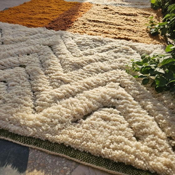 Image 1 of Beni Ourain Marokkaans tapijt, 3x2,5m Berberbruin tapijt, tapijt in aardetinten, terracotta tapijt
