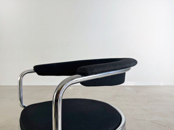 Image 1 of Set van 2 Bauhaus sledestoelen chroom midcentury vintage