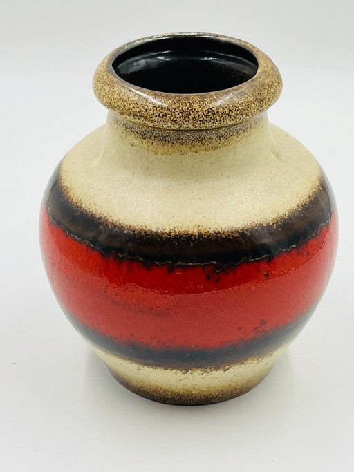 Scheurich 291 vase with red cabochon balls