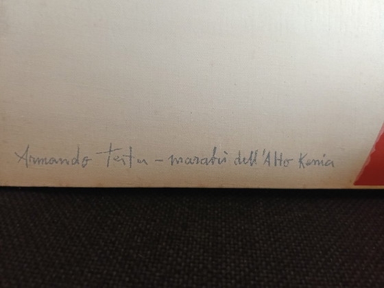 Image 1 of Armando TESTA - "Marabù dell'Alto Kenia" - Rara Serigrafia Originale Silk-Graf