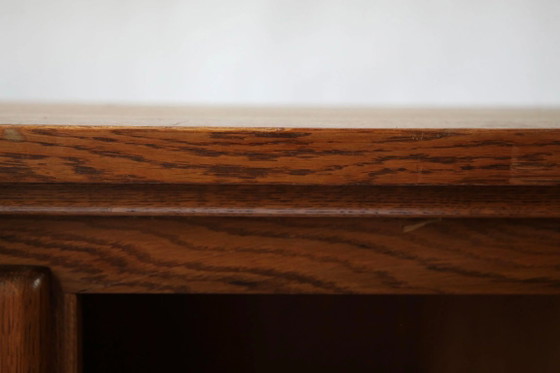 Meuble en chêne d'inspiration gothique belge, années 1960 – Buffets, Wood (photo 9 of 13)