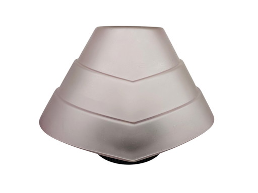 Manufacturer: Indoor Designer: Hans von Kier Model: Chiocciola Period: 90's Material: Glass, Cast Aluminum and Porcelain