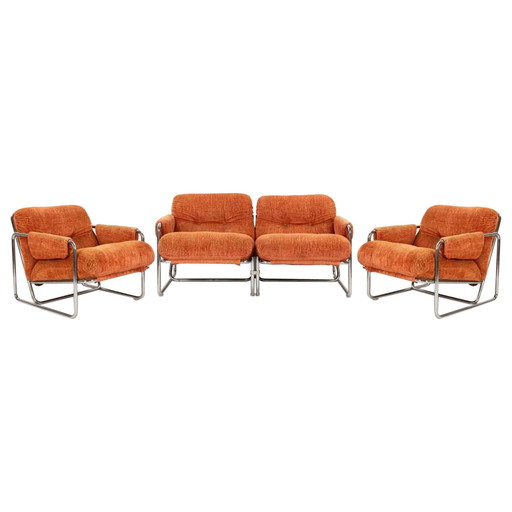 Set van 3 Stropiccio Fauteuils van Luciano Frigerio voor Frigerio di Desio, 1970