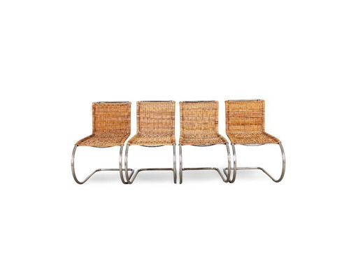 Set di 4 sedie Mies van der Rohe MR10 e sedie a sbalzo Tecta B42
