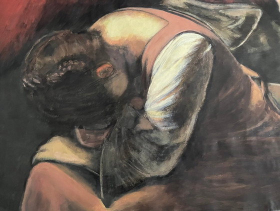 Image 1 of Brilla nel Tevere una stella lucente" 85x85 cm