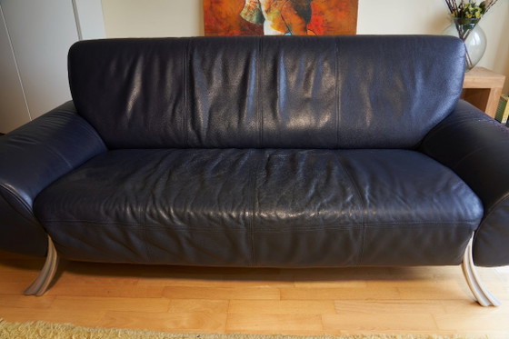 Beautiful Rolf Benz 2.5 and 3-seater Leather Sofa Set – 3-5 seaters (photo 7 of 16)