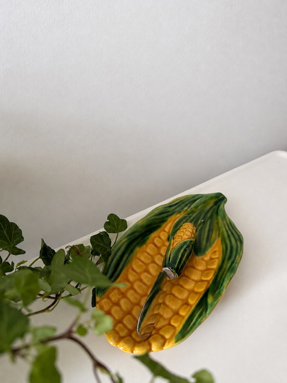 Vallauris Maïskolf Keramieken Schaaltje Met Mesje – Tafelaccessoires, Ceramic (photo 3 of 5)
