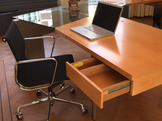 Image 1 of Elegant Design Desk or Side Table, Ash Veneer