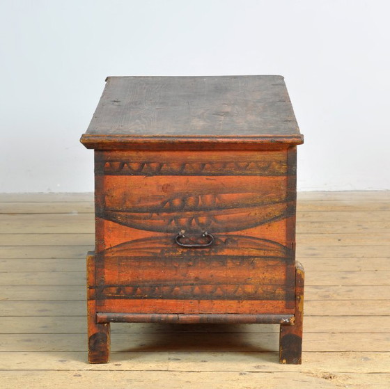 Image 1 of Folk Art Wedding Chest, Anno 1852