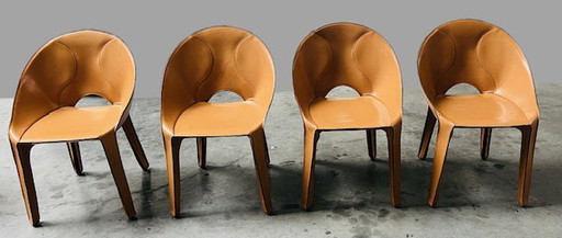 4x Lira e Liuto chairs (CABK5) from Mario Bellini for Cassina