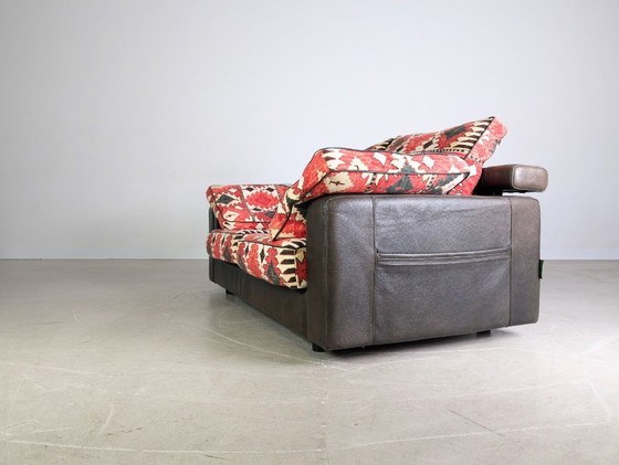 Image 1 of Divano originale Giorgio Soressi design divano 1990 in pelle a due posti2