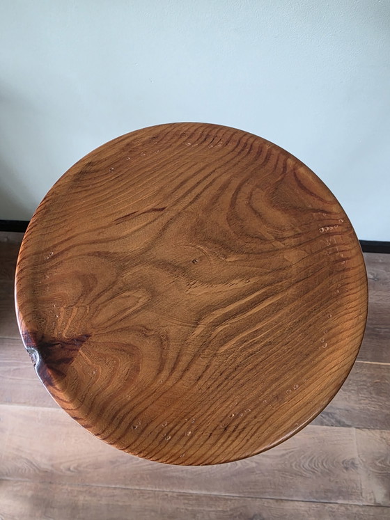Image 1 of Vintage houten zuil voor plant of decoratie