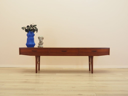 Buffet bas en teck, design danois, années 1960, fabriqué au Danemark