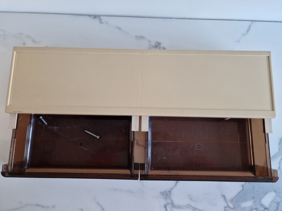 Image 1 of Vintage Allibert '70 Vanity/Bathroom Mirror and Drawers/Shelf