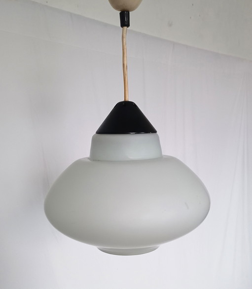 Philips frosted glass hanging lamp from the late 1950s