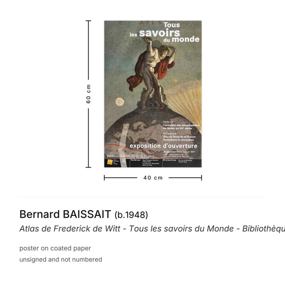 Image 1 of Bernard Baissait, Atlas von Frederick de Witt - Das gesamte Wissen der Welt - Biblio