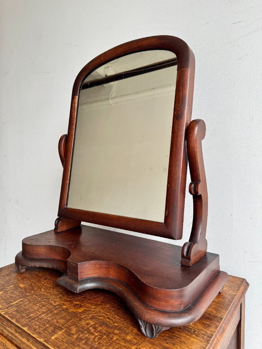 Victorian Mahogany Vanity Mirror