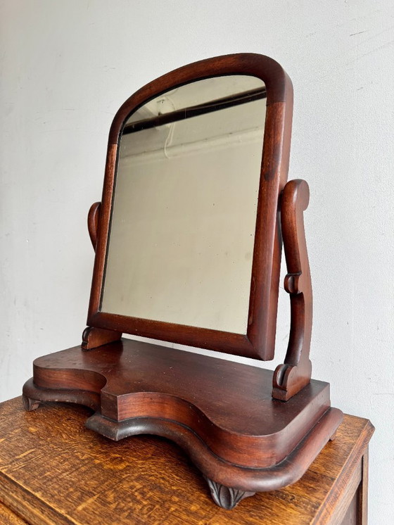 Image 1 of Victorian Mahogany Vanity Mirror
