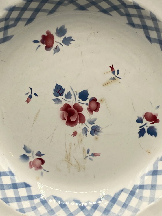 Digoin Sarreguemines Faience Deep Serving Dish – Bastia Pattern – Decorative Objects (photo 2 of 4)
