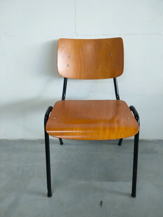 Image 1 of Vintage jaren 70 schoolstoelen (stapelbaar)