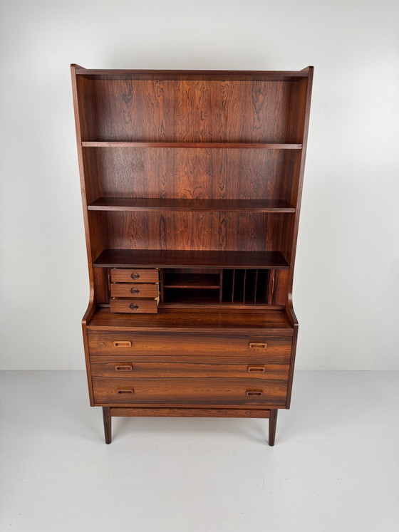 Sekretär-Bücherschrank mit integriertem Schreibtisch, Johannes Sorth, Dänemark, 1966 – Nexø Møbelfabrik (photo 3 of 15)