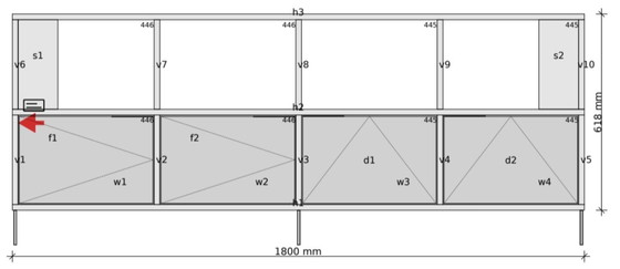 Image 1 of Tylko TV-Ständer in Mattschwarz mit Türen und Schubladen
