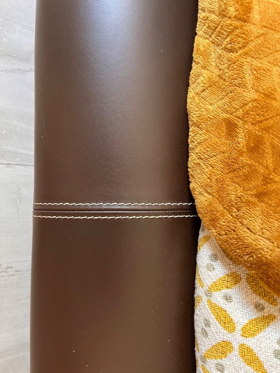 Image 1 of Roche Bobois "Vanity" Leather Bed (L. Gorgoni) + Complete Set