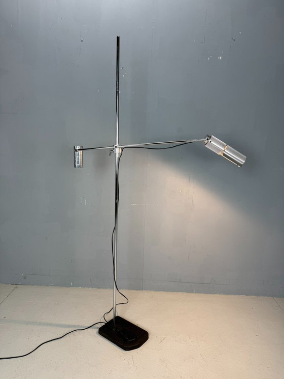 Image 1 of Lampadaire Haloprofil 8008 de Viktor Frauenknecht pour Swiss Lamps, années 1970