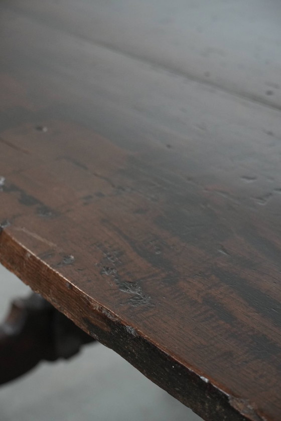 Image 1 of Mesa auxiliar/mesa de comedor española antigua de principios del siglo XVIII