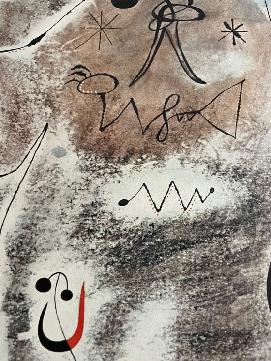 Image 1 of Joan Miró (1893-1983), Donna e uccelli davanti al sole, pubblicato da Artistic Picture Publishing Co