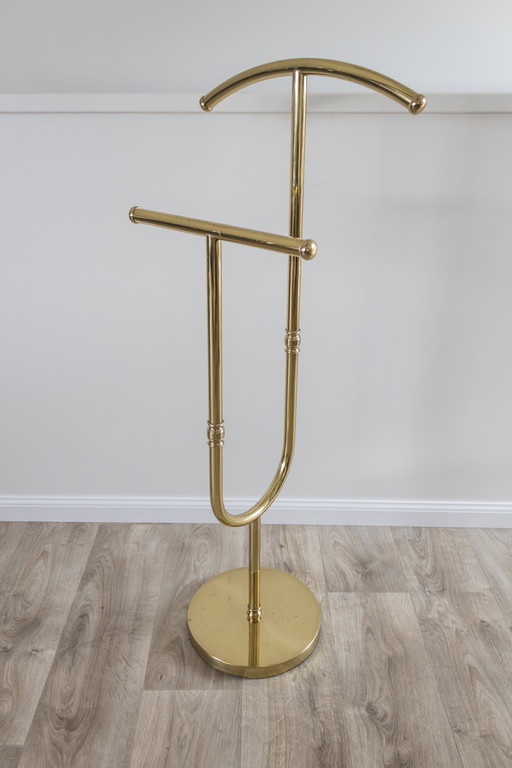 Mid - Century brass valet stand - 1960s/70s - marble base