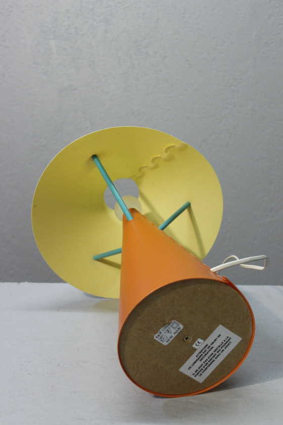 Image 1 of Lampe Vintage Design Post-Moderniste Plastique Style Memphis 1990S