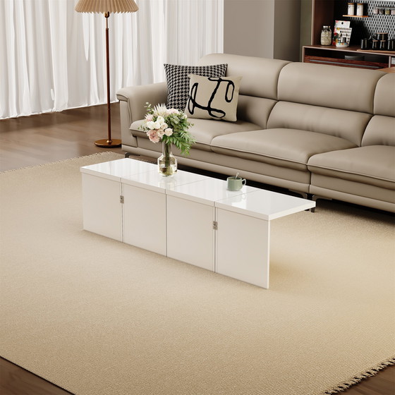 Image 1 of Urban Meuble White Glossy square coffee table, table top with free combination UVVEDS