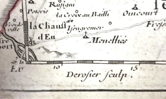 Perfekt gerahmter Stich von 1711: Artois – Delisle - Derosier – Lithographien & Drucke, Paper (photo 4 of 5)