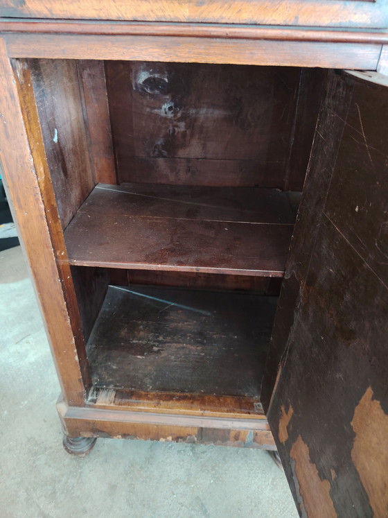 Image 1 of Bedside table with backsplash