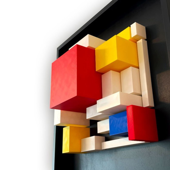Anklänge an Mondrian – Studio Mihai Enescu, Wanddekoration, Wood, Plastic (photo 4 of 13)