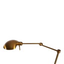 Holtkötter 6352/1-3 Lampe de table et de lecture – Couleur laiton, Dimmable et réglable en hauteur, 1960