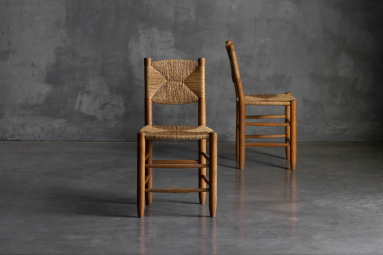 Image 1 of Sedie da pranzo "Bauche" di Charlotte Perriand per Steph Simon, Francia, anni '50