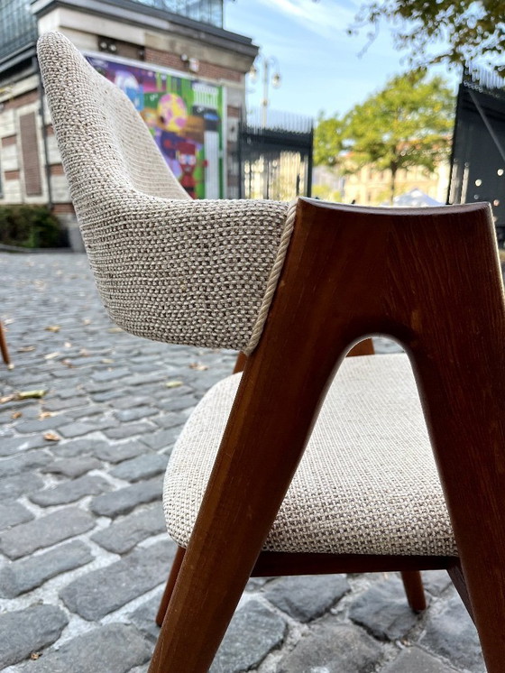 Image 1 of 6 Stühle, Modell „Compass“, von Kai Kristiansen, Dänemark, 1960er Jahre