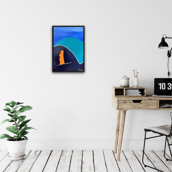 Image 1 of Acrylic on stretched canvas 55x38cm.