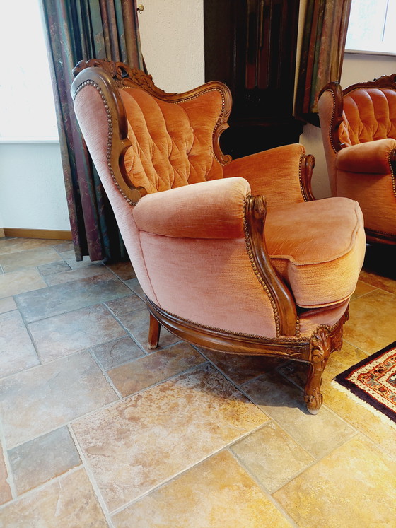 Image 1 of Baroque seating area, three-seater sofa with two armchairs