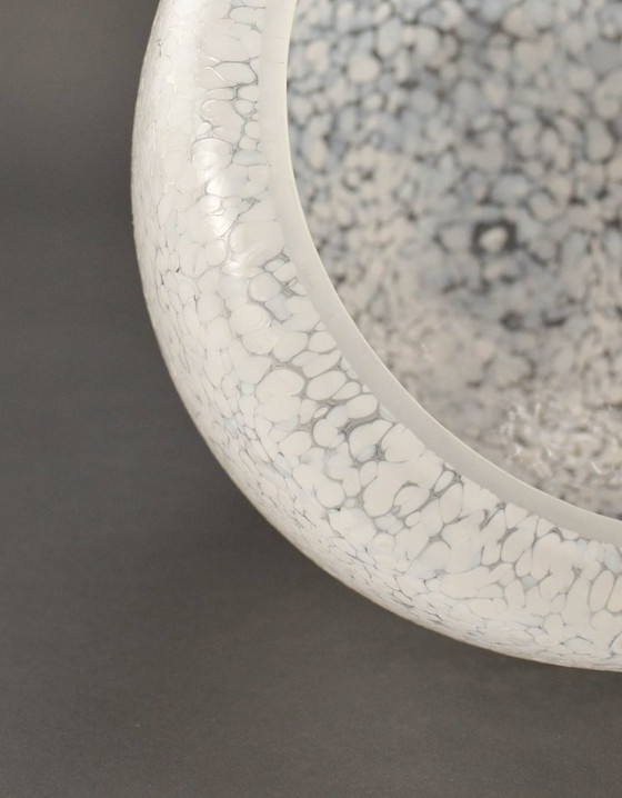 Image 1 of Rara lampada da tavolo a forma di fungo con vetro di Murano screziato attribuita a Barovier e Toso, Italia, anni '60.