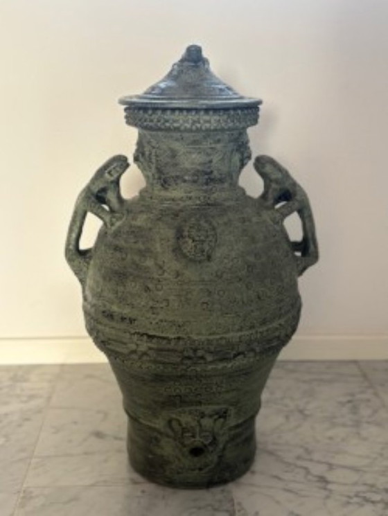 Image 1 of JARRÓN XL con detalles únicos