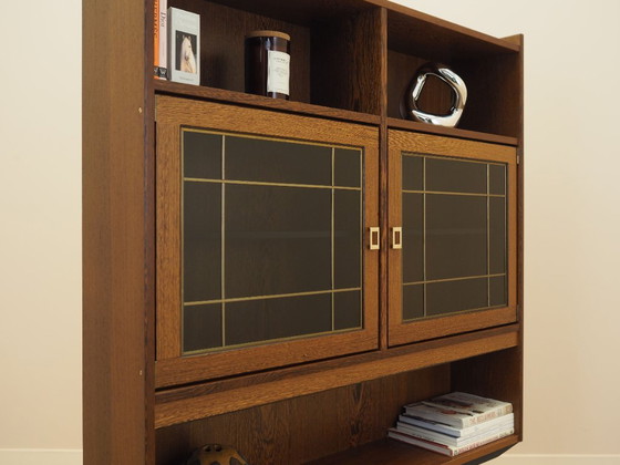 Vetrina danese in rovere con illuminazione e ripiani regolabili, anni '60 – Vetrine, Legno (photo 7 of 18)