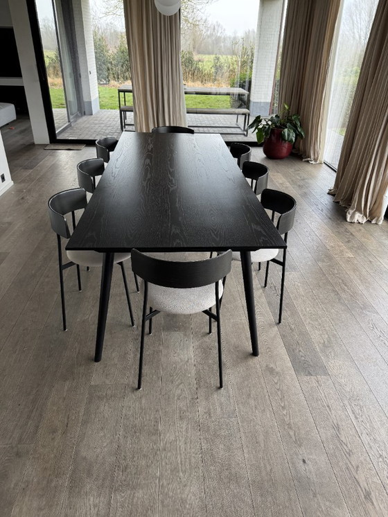 Image 1 of Chaise FEST Friday 8 x Olbia 181, structure et dossier noirs