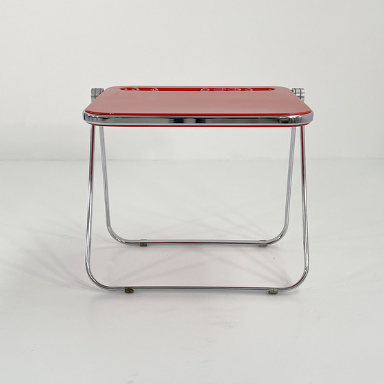 Image 1 of Rode Platone vouwtafel van Giancarlo Piretti voor Anonima Castelli, 1970S