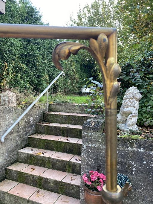 Art Nouveau bronze floor lamp